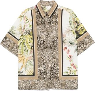 Elie Saab Camicia in cotone - Verde