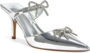 Azalea Wang Pointed Toe Mule in Silver at Nordstrom Rack, Size 10