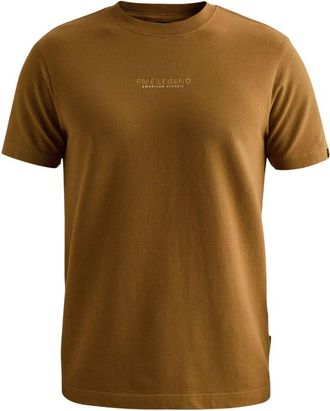 PME Legend Flat Waffle Jersey T-shirt - Heren - Tops - Bruin - Maat: L Jersey