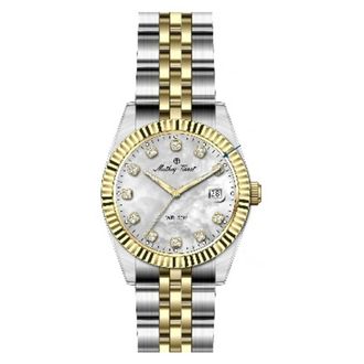 Mathey-Tissot Quartz White Mother of Pearl Dial Ladies Watch H250955A-A