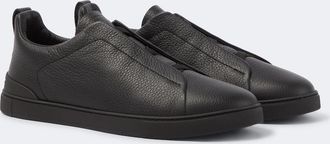Ermenegildo Zegna Zapatillas Triple Stitch de piel