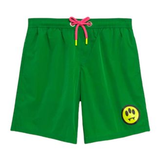 Barrow Logo Swim Shorts in 012 - male - BARROW - Beachwear - Green - XL - Swimwear