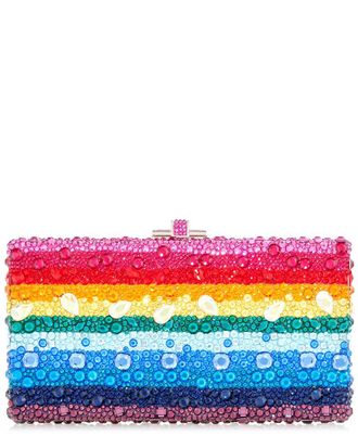 Judith Leiber Sleek Rectangle Crystal Clutch