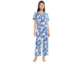 PJ Salvage Whimsy Pajama Set Womens Pajama Sets Cobalt : LG (US 10-12), Cotton/Jersey/Modal