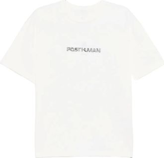 Ader Error logo-print T-shirt - men - Cotton/Polyester - M - White