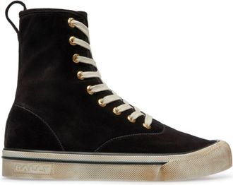Bally Santa Ana high-top sneakers - men - Calf Leather/Calf Suede/Leather/Rubber - 40 - Black