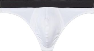 MeUndies Pouch Front Thong Mens Underwear White : 4XL, Elastane