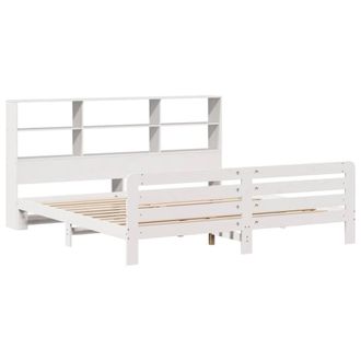 Berkfield Home Full Bed Frame without Mattress White 180x200 cm Super King Solid