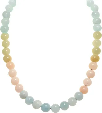 Margo Morrison Silver Aquamarine & Morganite Necklace