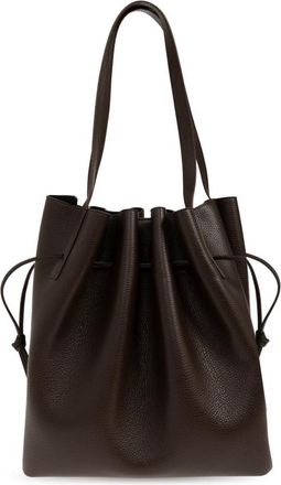 Yuzefi Scallop Tote - Dames - Shoppers - Bruin - ONE Size - Leer - Tassen