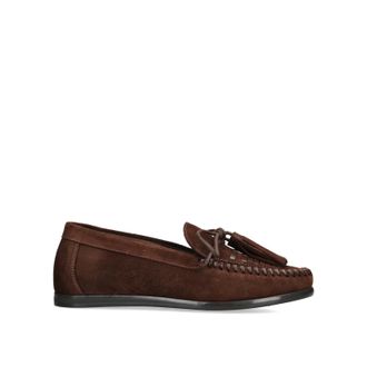 Steve Madden Womens Suede Yaira Brown Loafers - Size UK 5