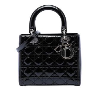 Dior Pre-owned Lady Dior - Dames - Pre-owned - Zwart - Maat: ONE Size Leer