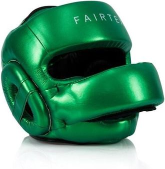 OEM Casco De Boxeo Fairtex Hg17 Con Protector Nasal, Color Verde, Talla L