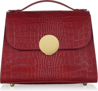 Le Parmentier Handbags - Dames - Schoudertassen - Rood - ONE Size - Leer - Tassen