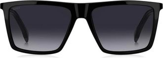 HUGO BOSS Authentieke Stijlvolle Zonnebril Premium Kwaliteit - unisex - Zonnebrillen - Zwart - 56 MM - Accessoires