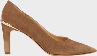 Gabriela Hearst 75mm Edwina Suede Pointed-Toe Pumps