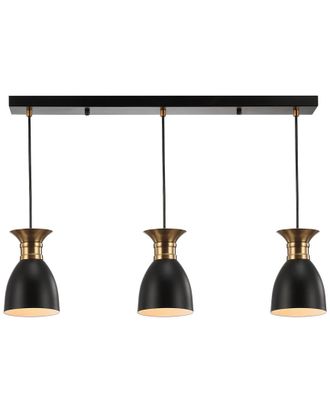Jonathan Y Designs Jonathan Y Designs Edison 5.75In Linear 3-Light Led Pendant
