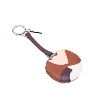 Fendi Pre-owned Fendi Silver Plated and Calfskin Compact Mirror Bag Charm Ladies N7J4QJPWGO3XCOWE