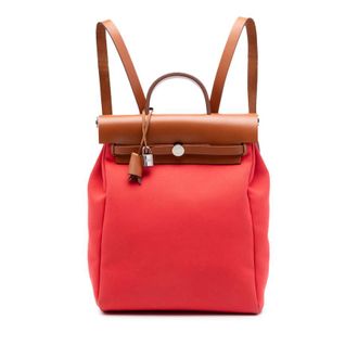 Herm&egrave;s Pre-owned Hermes Toile Herbag A Dos Zip Retourne Backpack Ladies K83ZY33UUQH77BQ9