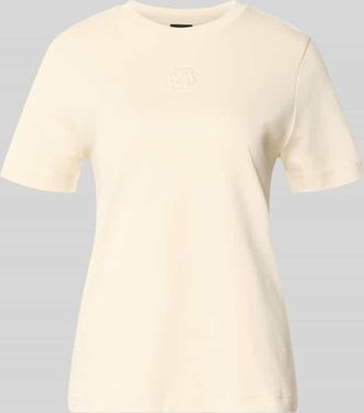 HUGO BOSS Regular Fit T-Shirt aus reiner Baumwolle Modell ECOSA3 in Beige, Gr&ouml;&szlig;e XL