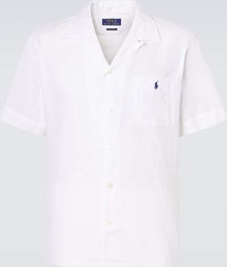 Polo Ralph Lauren Camicia in lino con ricamo