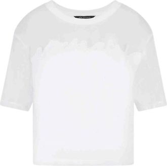 A|X Armani Exchange Basis Korte Mouw T-Shirt Wit - Dames - T-shirts - Wit - XS - Katoen - Tops