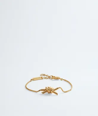 Bottega Veneta Knot Bracelet - Gold - Women - S - 100% Sterling Silver