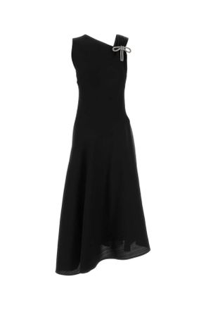 Jil Sander Black Viscose Blend Dress
