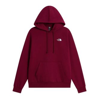 The North Face Evolution Simple Dome Regular Hoodie - Dames - Outdoor shirts - Rood - L - Katoen - Fitness
