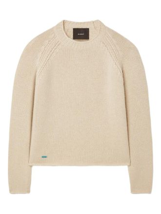 Alanui raglan-sleeve finest sweater - Neutrals