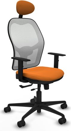 Piqueras y Crespo Sedia Da Ufficio Piqueras Y Crespo Jorquera Arancione Ecopelle