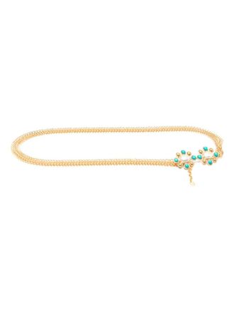Sylvia Toledano Riem met bloemdetail - Goud