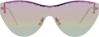 Betsey Johnson Rainbow Shield Ladies Sunglasses 10267564.LTS GLDRBW