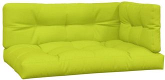 vidaXL Cojines Para Sof&aacute; De Palets 3 Unidades Tela Verde Claro Vidaxl