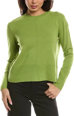 Fort&eacute; Cashmere Exposed Seam Crewneck Cashmere Sweater