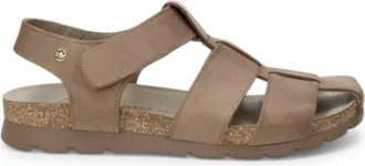 Panama Jack Panama Jack Mens Waterproof Taupe Leather Sandals - Stanley C8