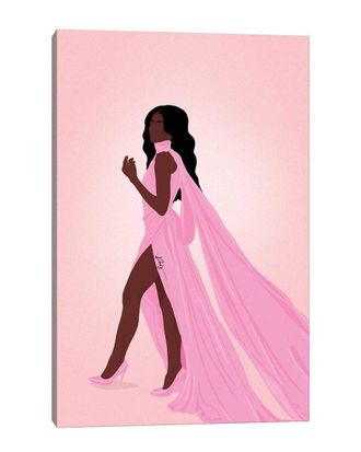 iCanvas Icanvas Pretty In Pink Canvas Wall Art