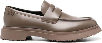 Camper Walden leather loafers - men - Recycled Polyester/Leather/Rubber/Calf Leather - 42 - Brown