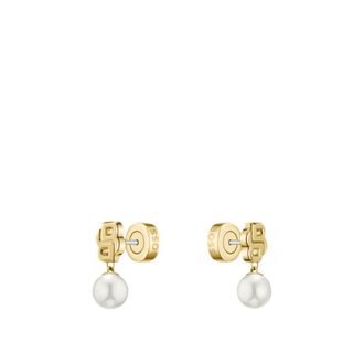 BOSS Gold-tone earrings with Double B monogram