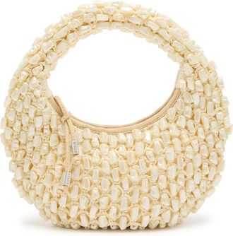 Staud Reef Bead-embellished Crochet top Handle bag - Cream - One Size