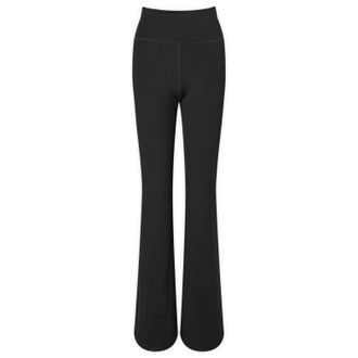 Girlfriend Collective Womens Compressive Flare Legging in Black, Size XXX-Large