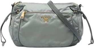 Prada Pre-owned Vintage Crossbody Bag - Dames - Vintage Schoudertas - Grijs - ONE Size - Leer - Vintage