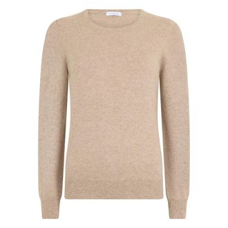 Malo Truien & Vesten, Dames, Beige, M, Trui met ronde hals