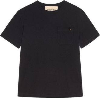 Valentino Garavani Cotton T-Shirt With Vgold