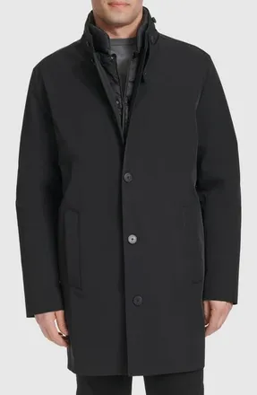 Cole Haan 3-in-1 Water Resistant Rain Coat in Black at Nordstrom, Size Xx-Large