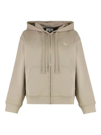 Maison Kitsun&eacute; Felpa con zip e cappuccio - Toni neutri