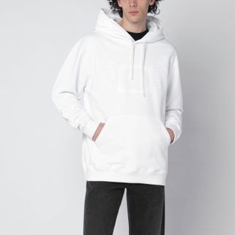 Gucci White cotton sweatshirt with logo print