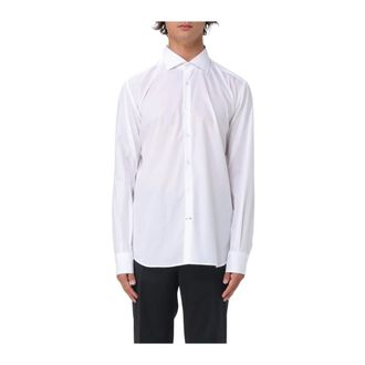 Brooksfield Formal Shirts, male, White, Size: S White Shirt Classic Style