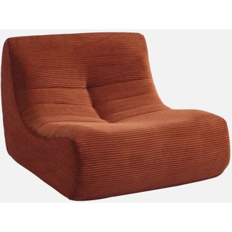 Sweeek Sweeek - M&oacute;dulo Para Sof&aacute; Modular De Pana, 1 Plaza, Sokol Pana, Terracotta, 91x105x72 Cm