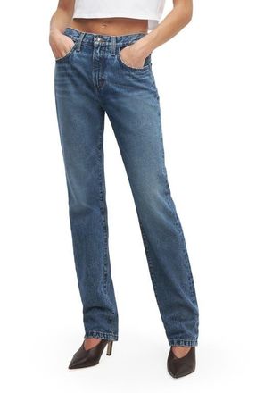 Favorite Daughter The Mikaela Low Rise Slim Straight Leg Jeans in Charlestown at Nordstrom, Size 23